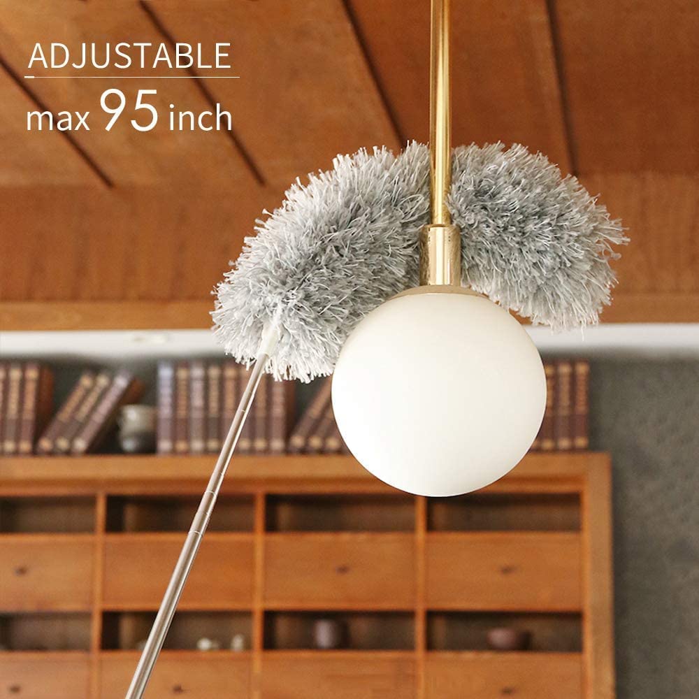 Decorative lamp with adjustable feature in a room setting