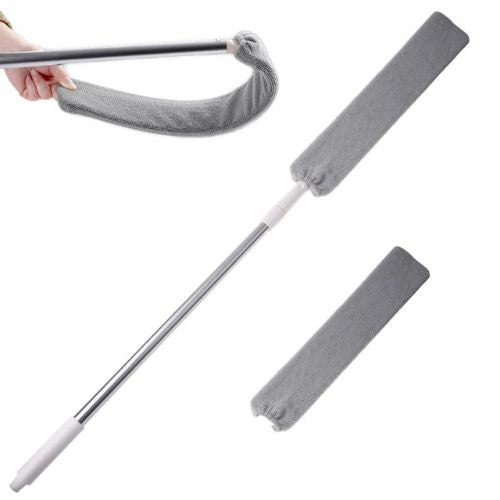 Slim Retractable Duster for Narrow Gaps and Corners

