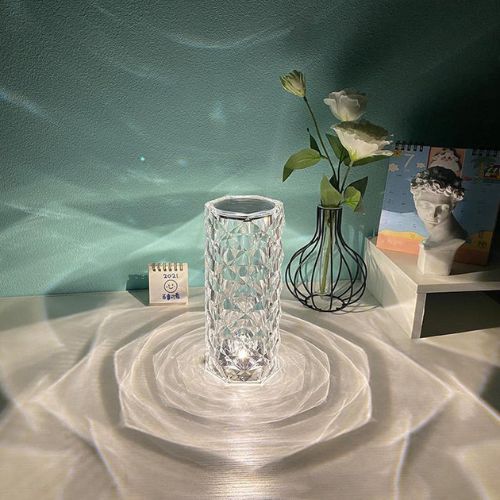 3D acrylic table lamp with touch dimming control