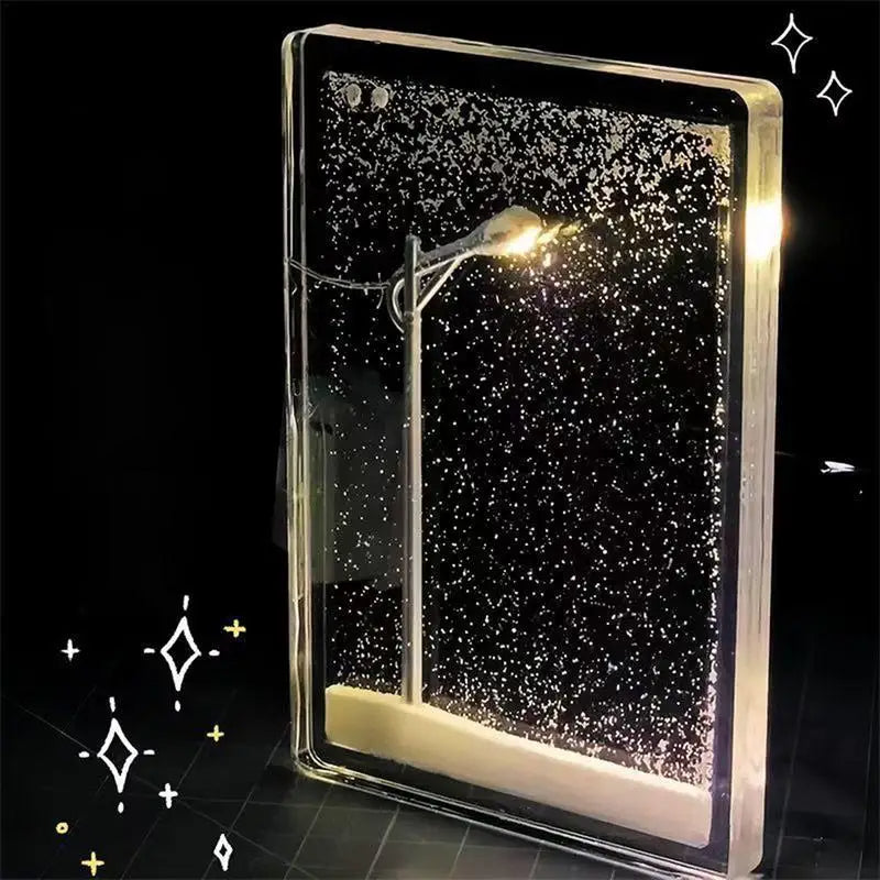 Swirling Snow Lamp
