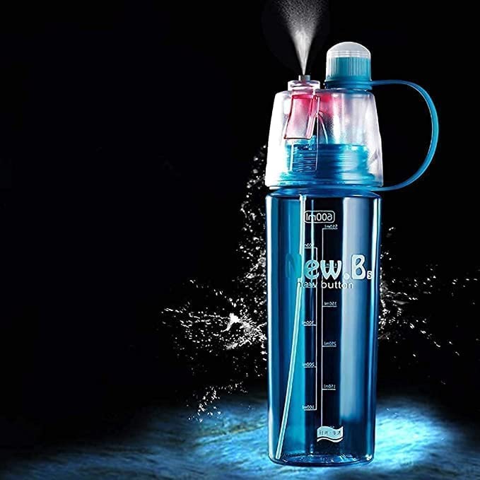 2-in-1 mist and drink water bottle for summer hydration

