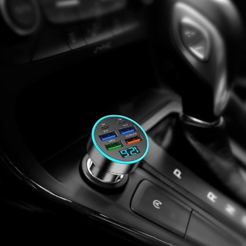 Super Fast 6 In 1 Car Charger 