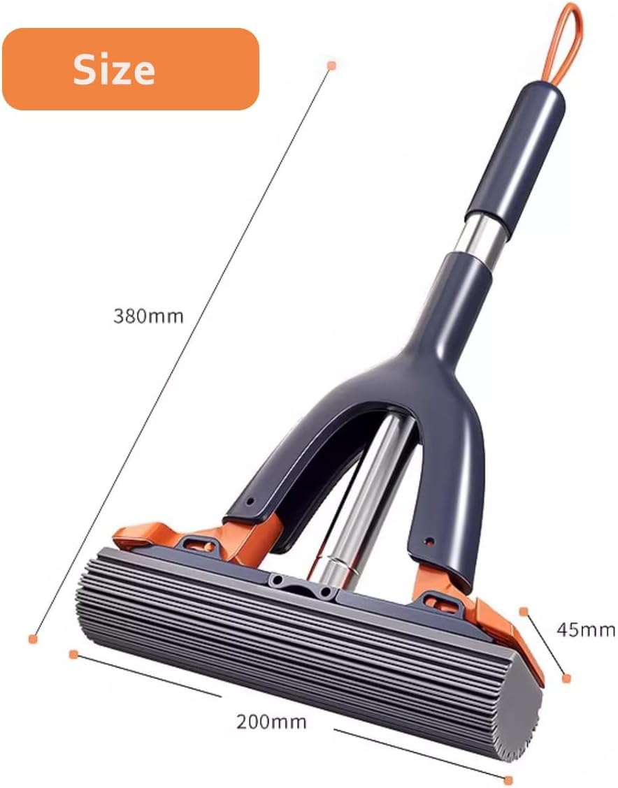 Squeegee with measurements on a white background