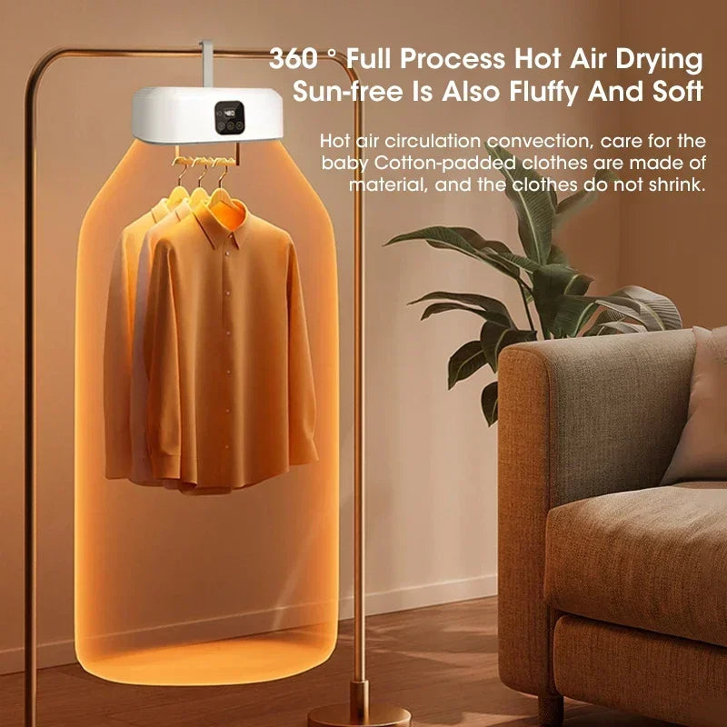 Quick-Dry Travel Clothes Dryer in Use

