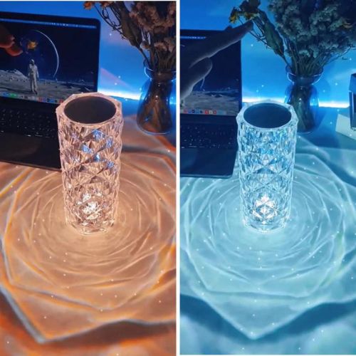 Elegant crystal-inspired night light for gifting