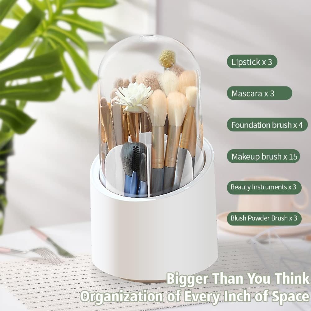 360 Rotating Makeup Brush Holder