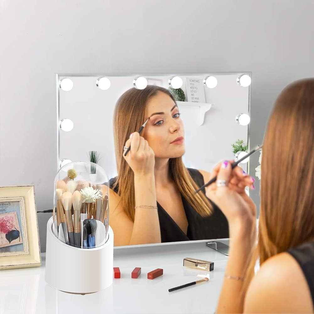 360 Rotating Makeup Brush Holder