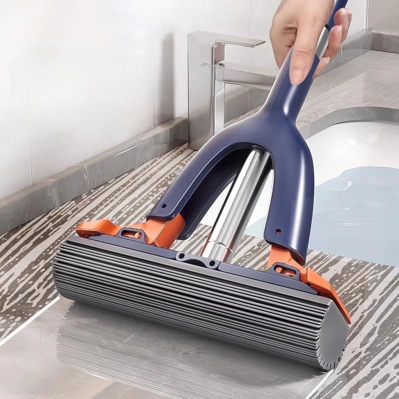 Mini Self-Squeeze Foldable Mop for Compact Cleaning

