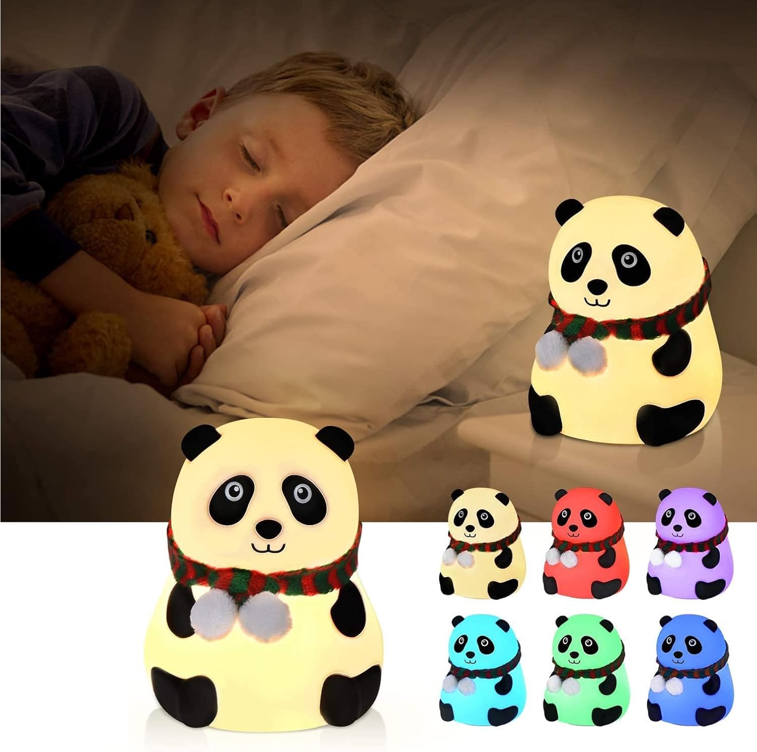 Silicone Panda Lamp