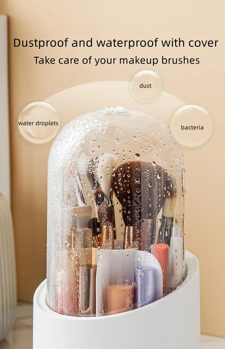 360 Rotating Makeup Brush Holder