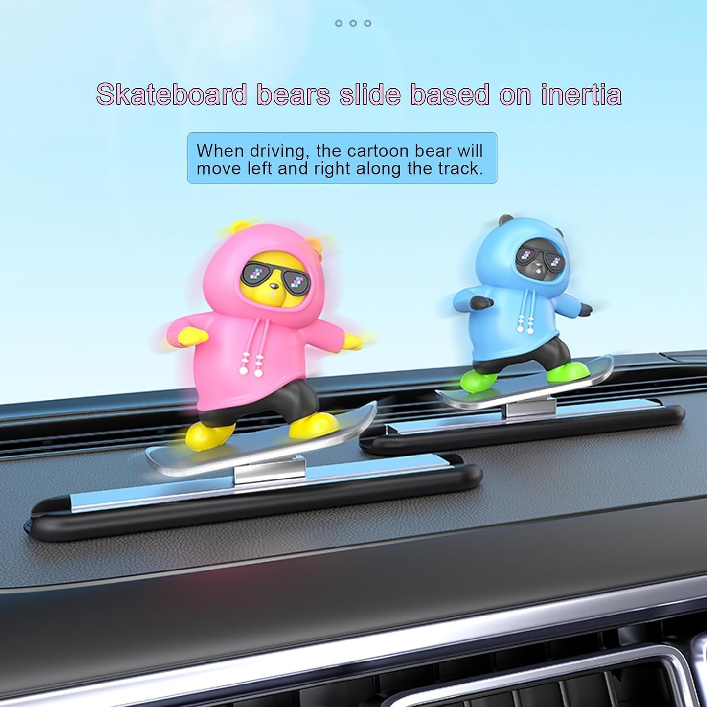 Car Dashboard Sliding Panda