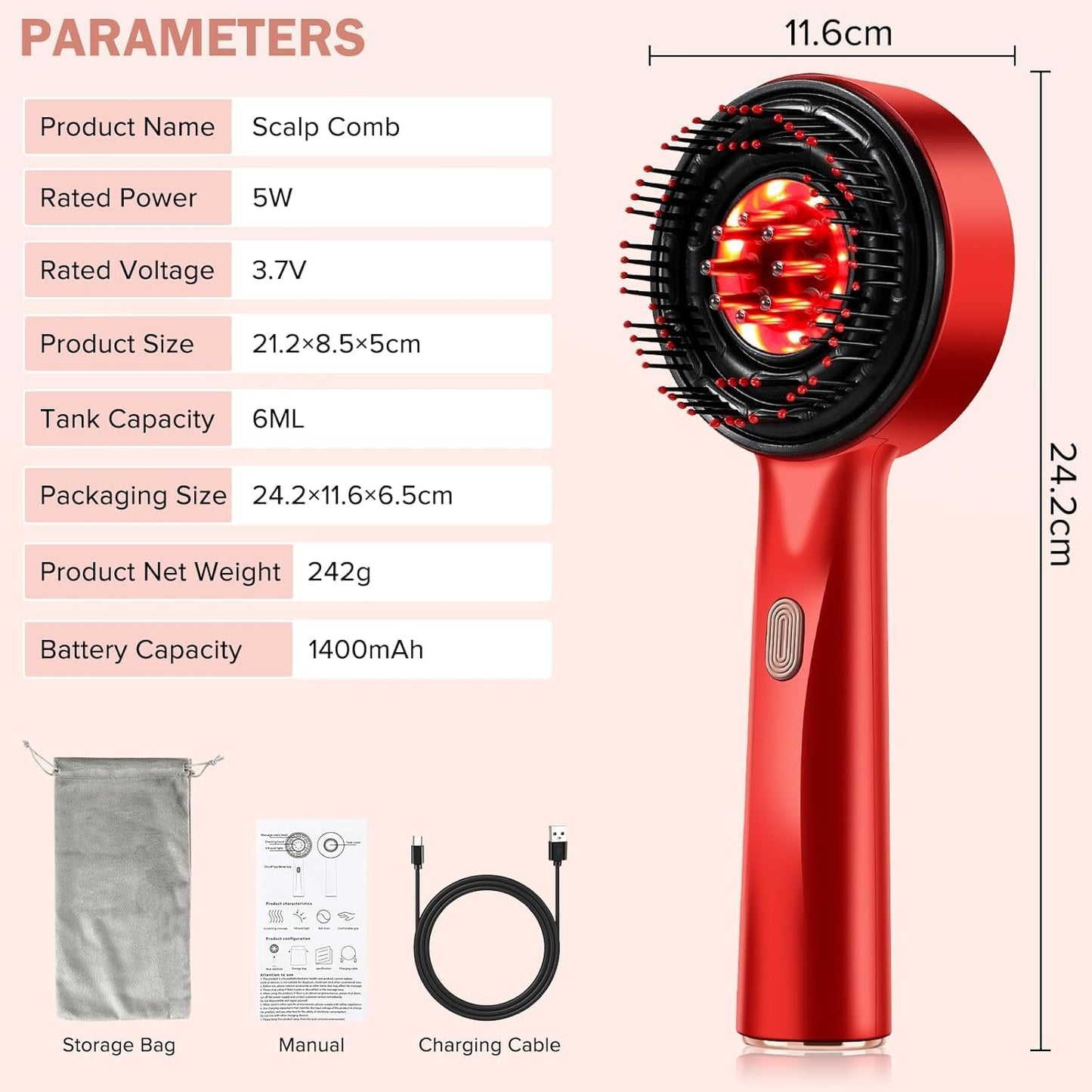 3 In 1 Head Scalp Massager