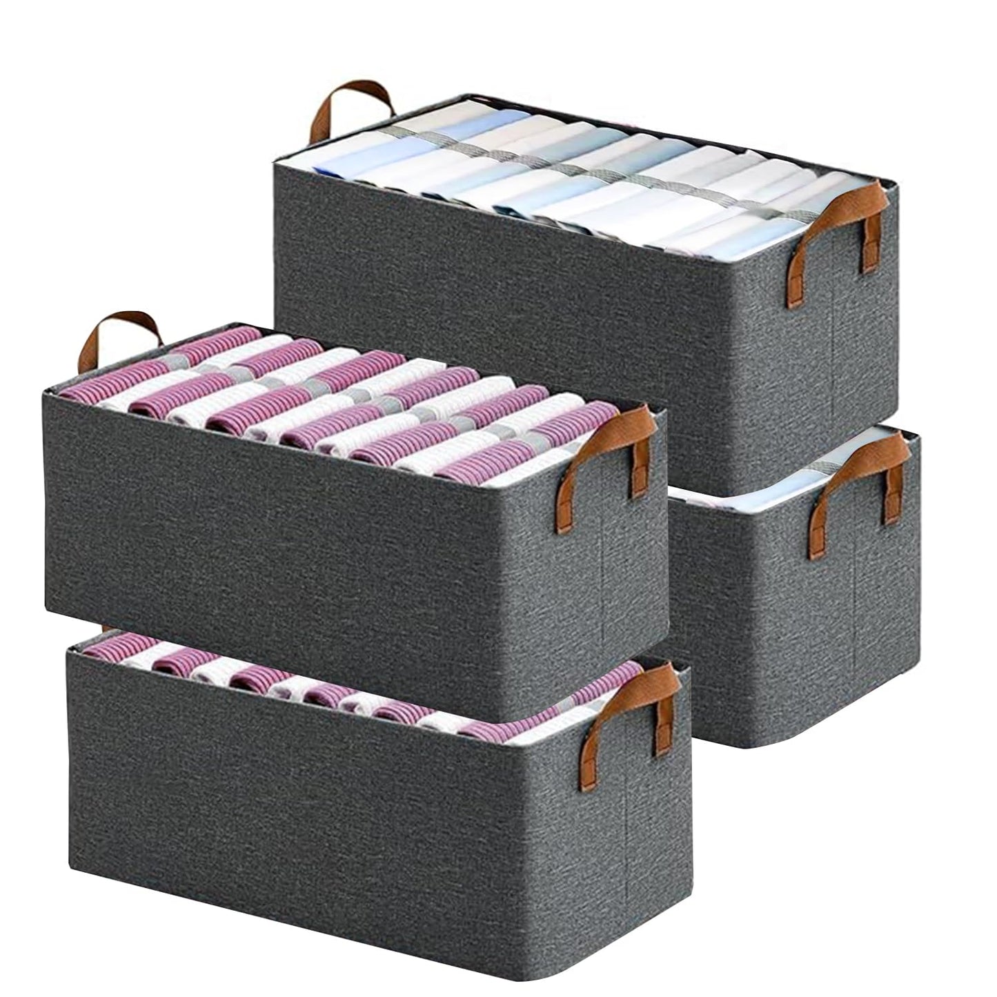 Foldable wardrobe organizer with multiple compartments
