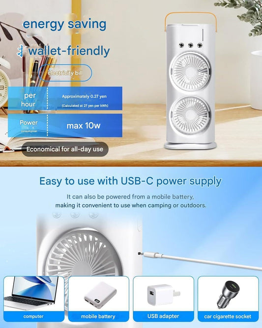 Double End Air Cooler Mist Fan