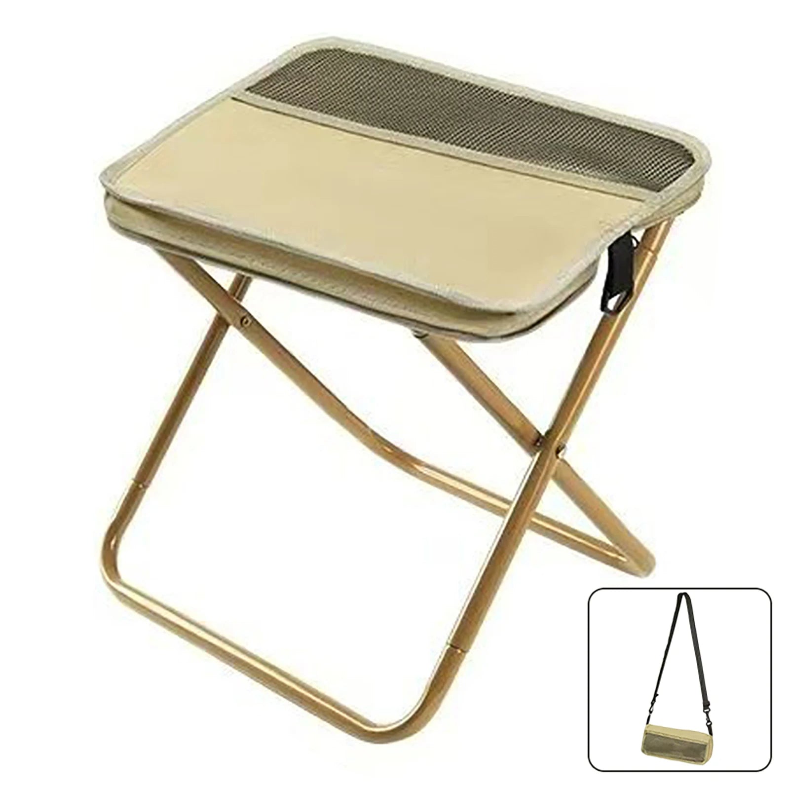 Compact camping seat with bag