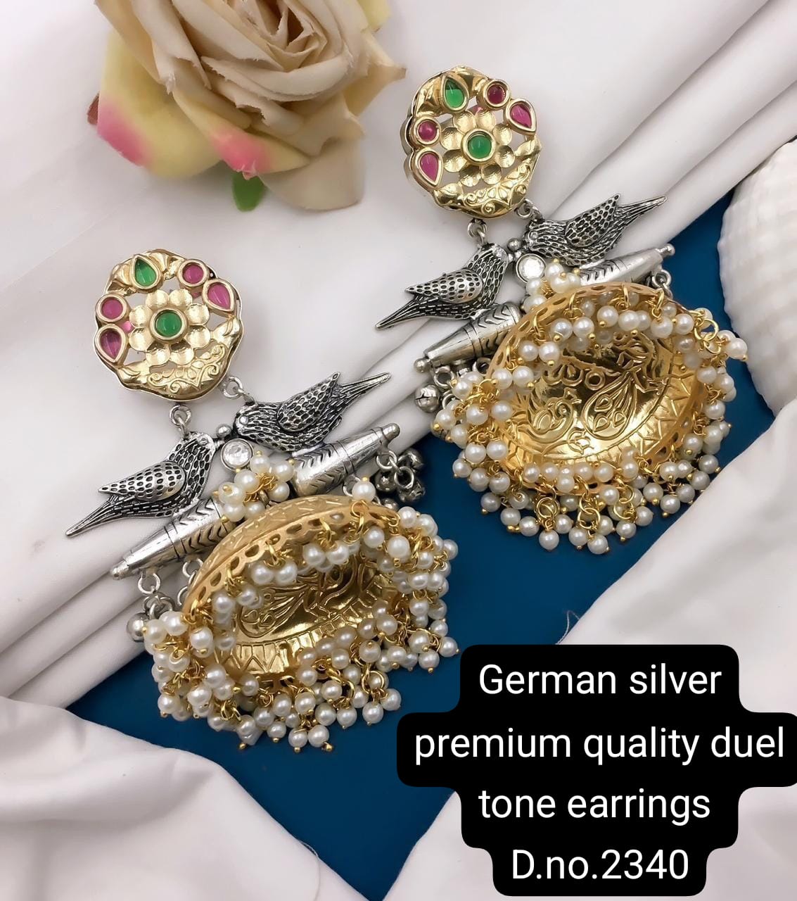 German Silver Earrings