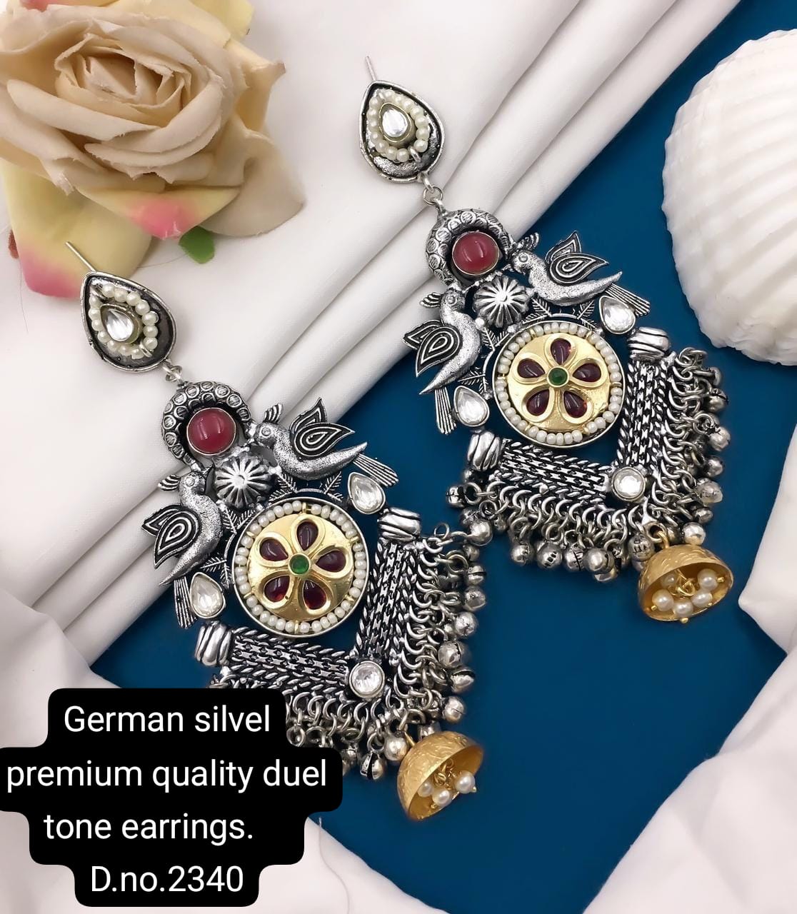 German Silver Earrings