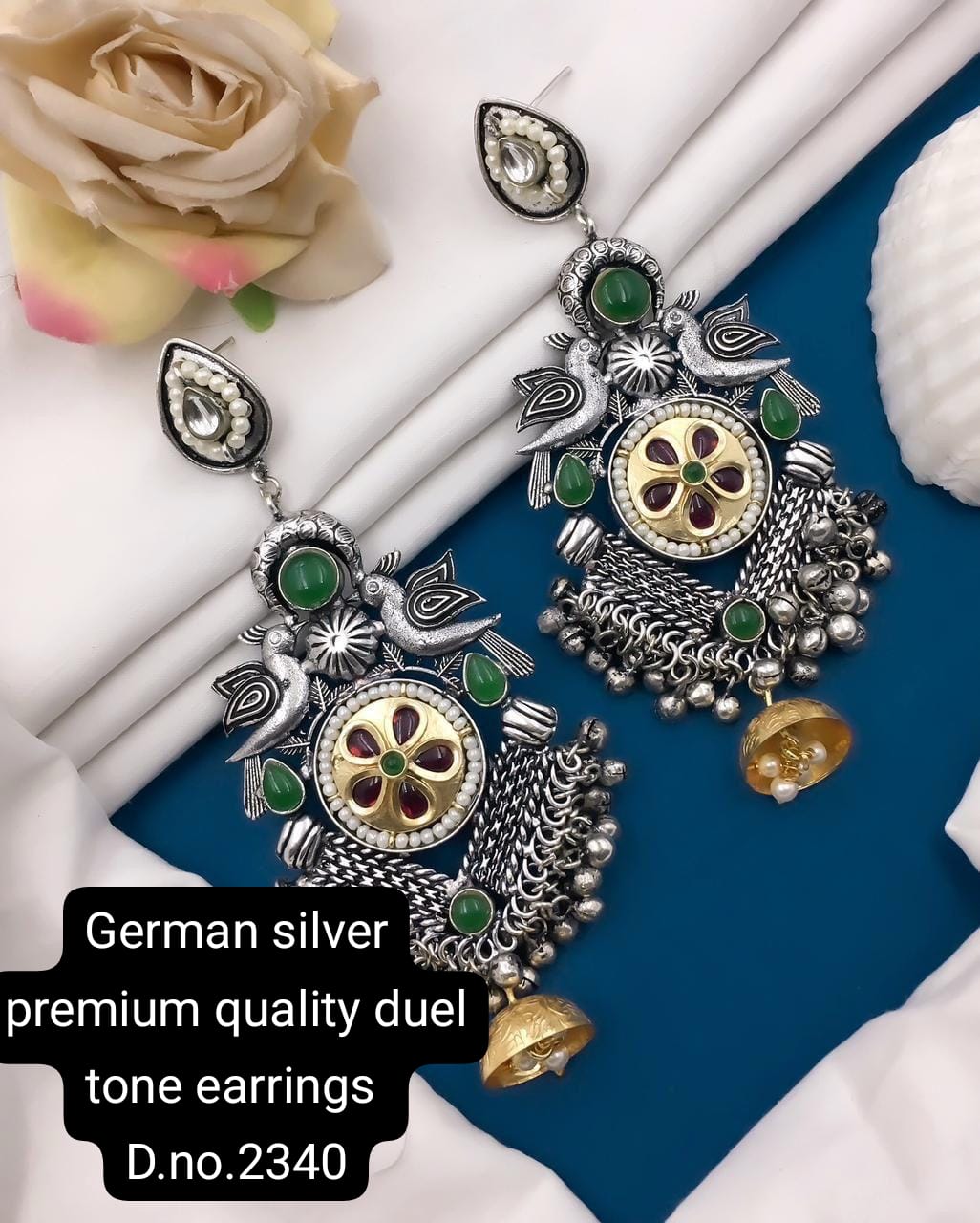 German Silver Earrings