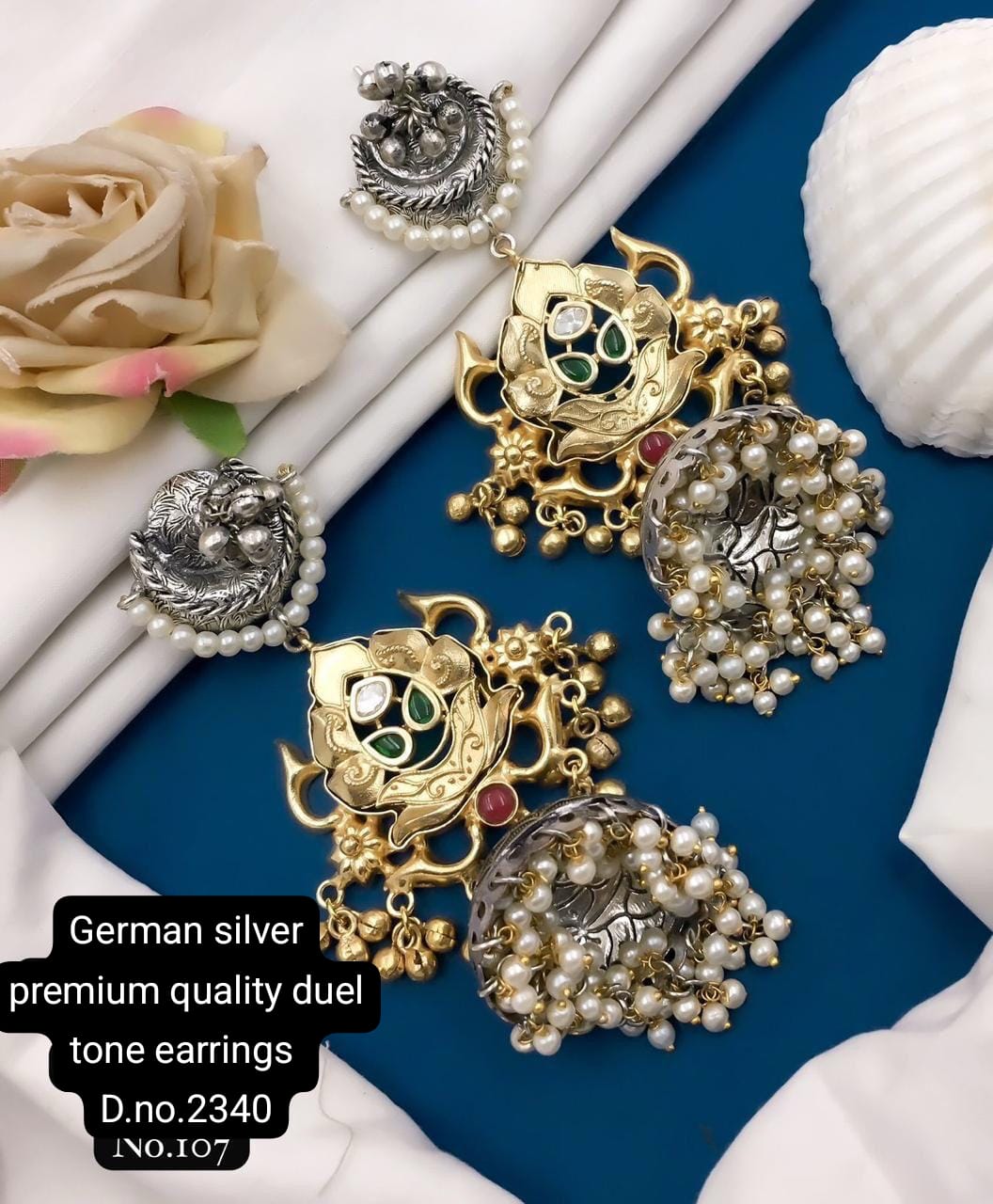 German Silver Earrings