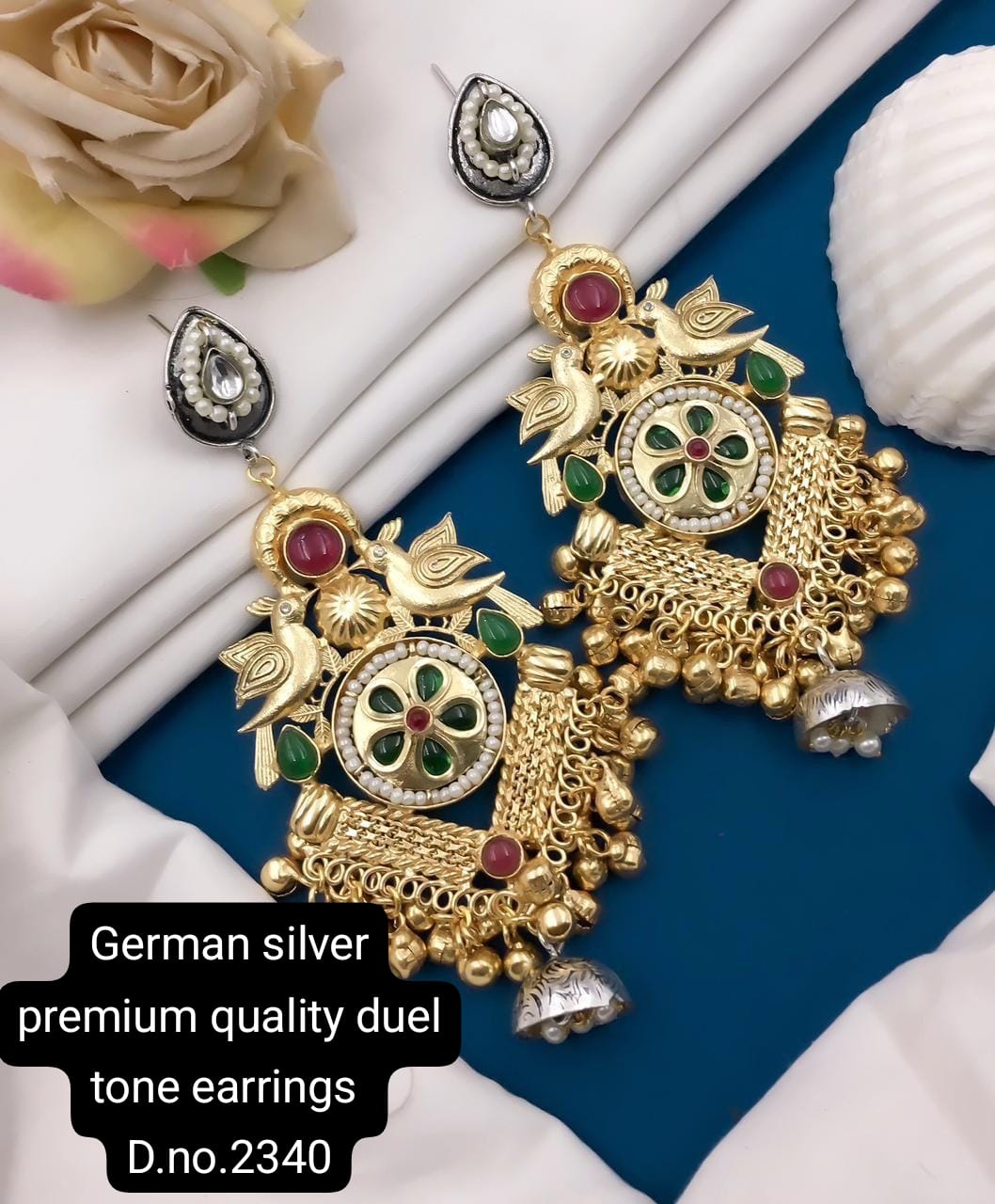 German Silver Earrings