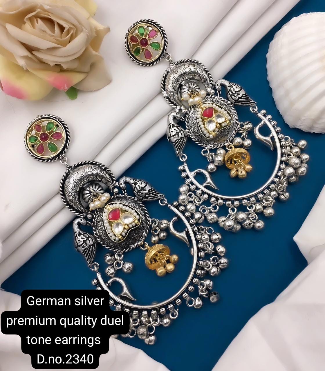 German Silver Earrings