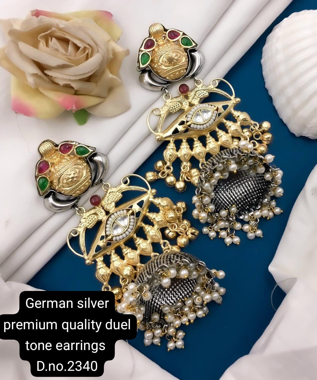 German Silver Earrings
