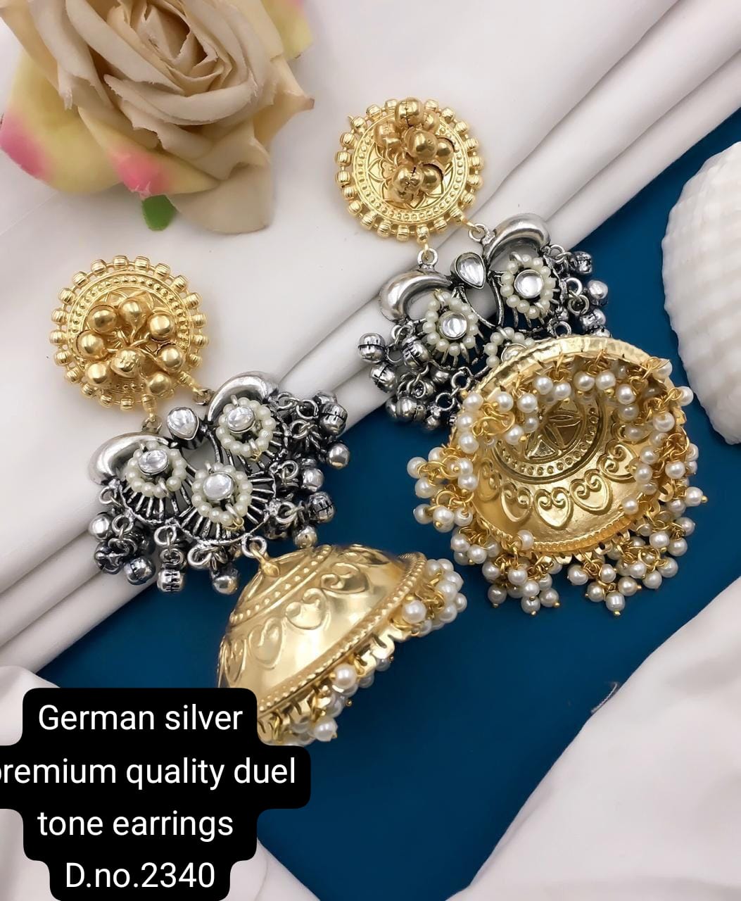 German Silver Earrings