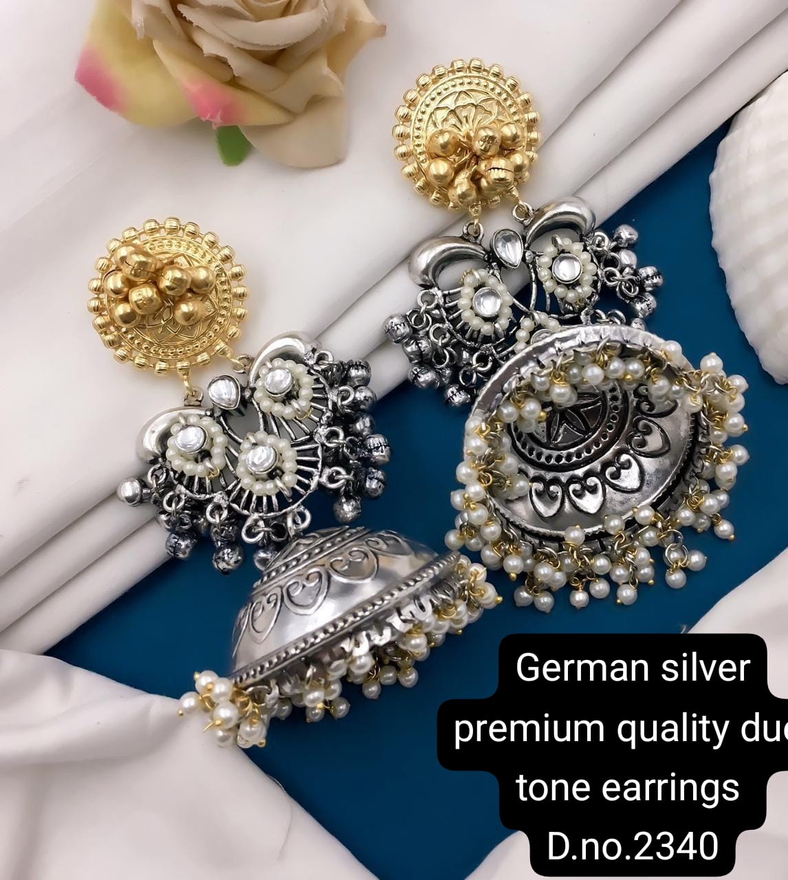 German Silver Earrings