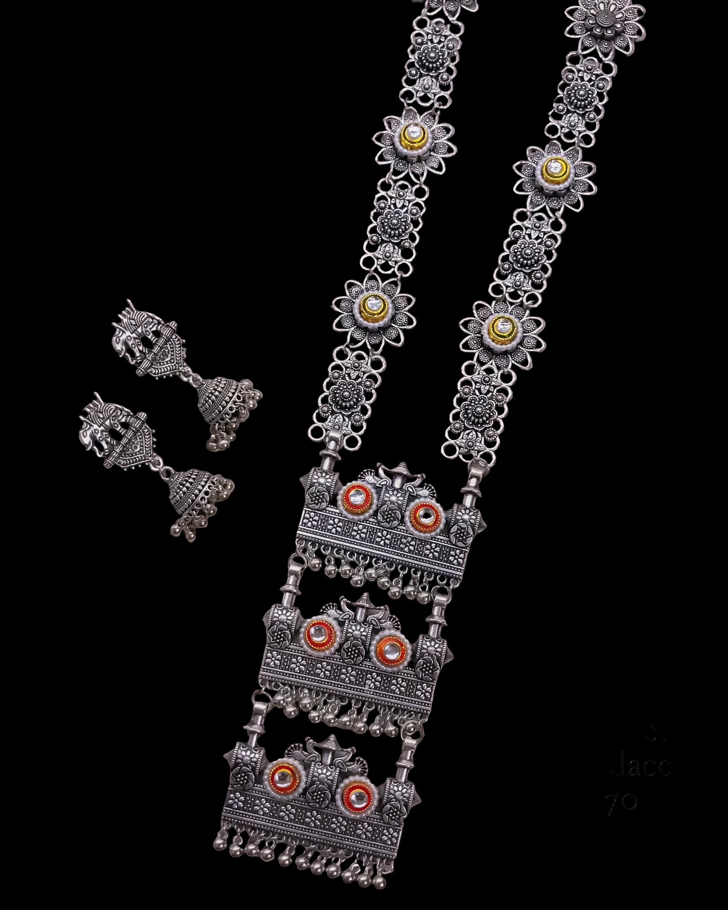 German Silver Long Necklace