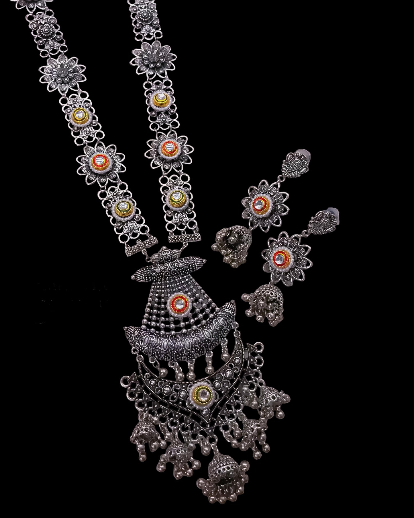 German Silver Long Necklace