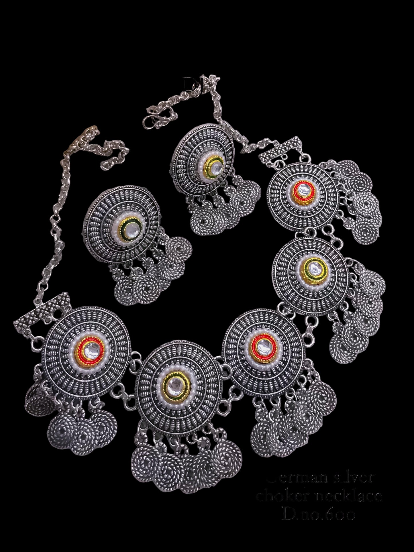 German Silver Long Necklace