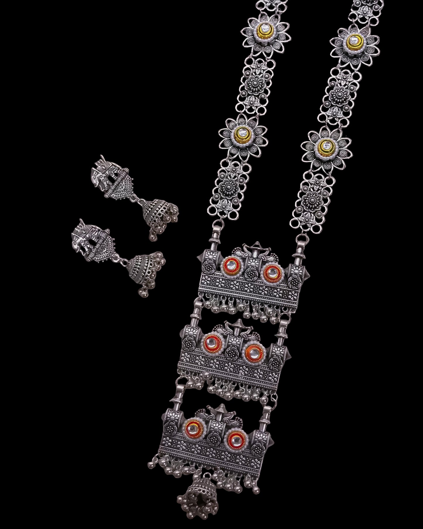 German Silver Long Necklace